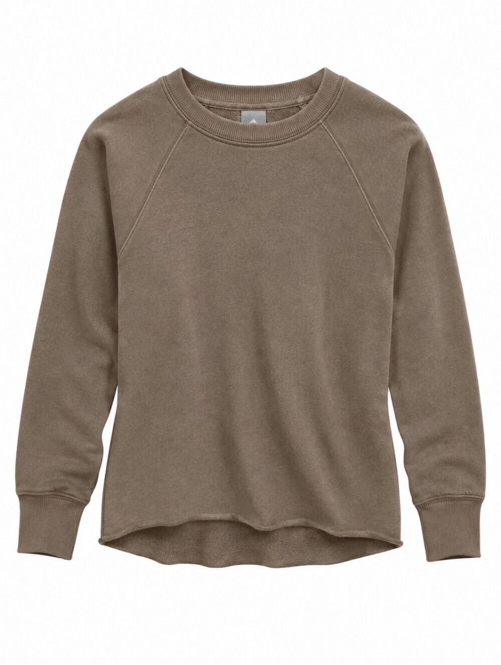 Aerie Raw Cut City Sweatshirt Women Small Beige Cotton